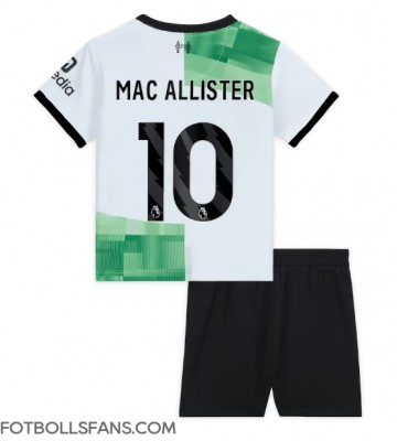 Liverpool Alexis Mac Allister #10 Replika Bortatröja Barn 2023-24 Kortärmad (+ Korta byxor)
